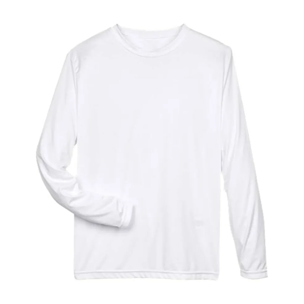 Team 365 Men's Performance Long Sleeve T-Shirt, Blank Tee for DIY Crafts & Custom Printing