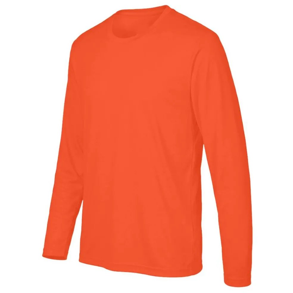 Team 365 Men's Performance Long Sleeve T-Shirt, Blank Tee for DIY Crafts & Custom Printing