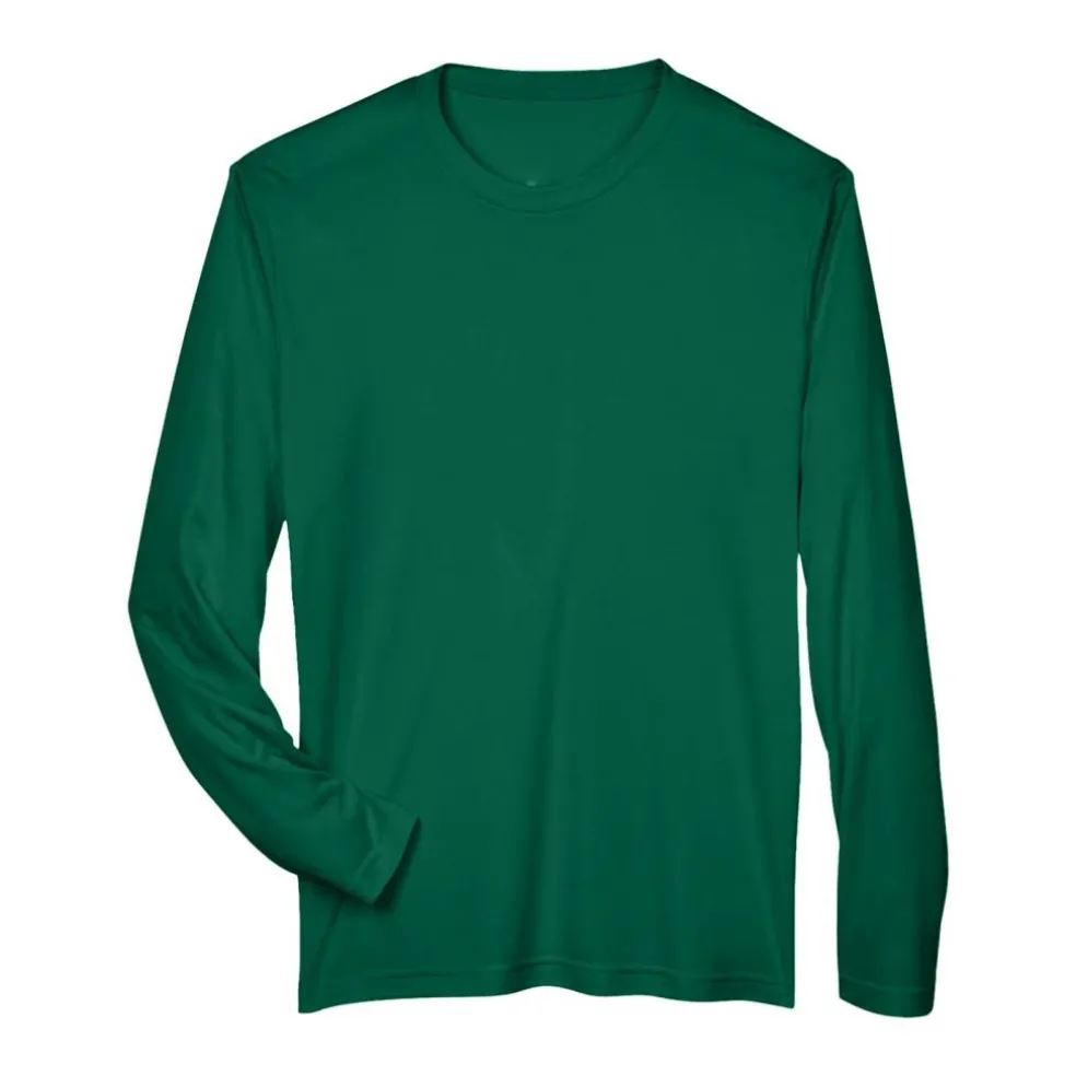 Team 365 Men's Performance Long Sleeve T-Shirt, Blank Tee for DIY Crafts & Custom Printing