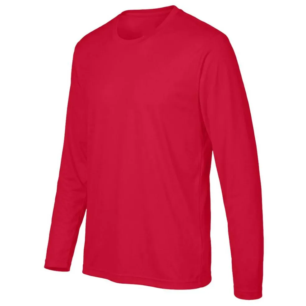 Team 365 Men's Performance Long Sleeve T-Shirt, Blank Tee for DIY Crafts & Custom Printing