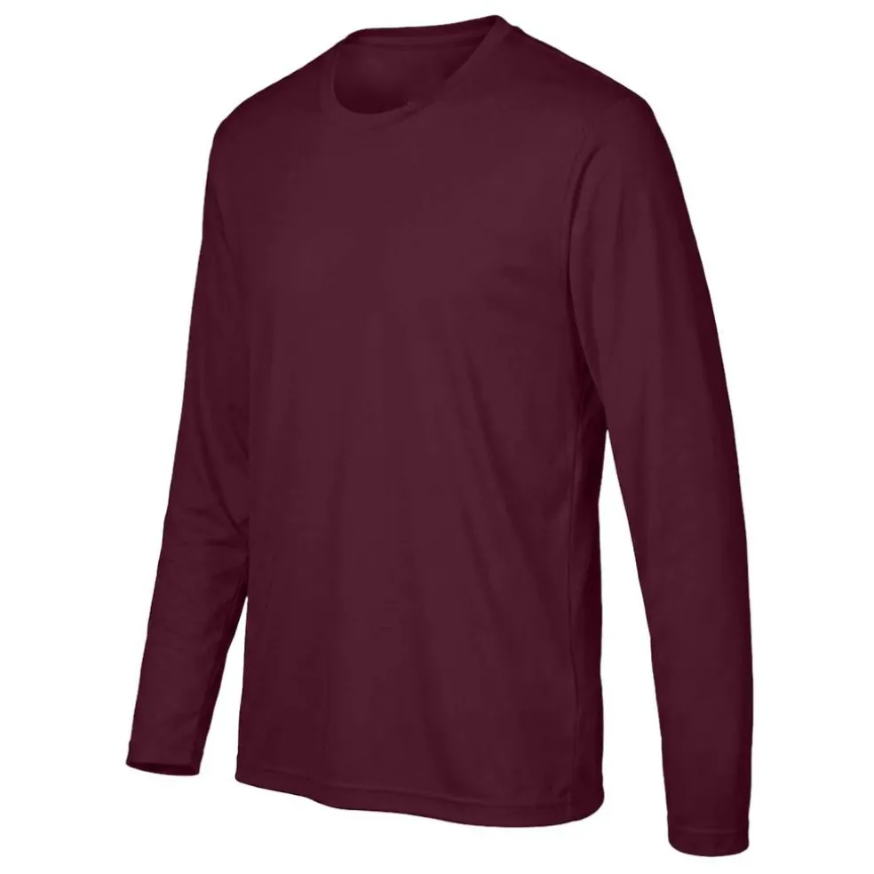 Team 365 Men's Performance Long Sleeve T-Shirt, Blank Tee for DIY Crafts & Custom Printing
