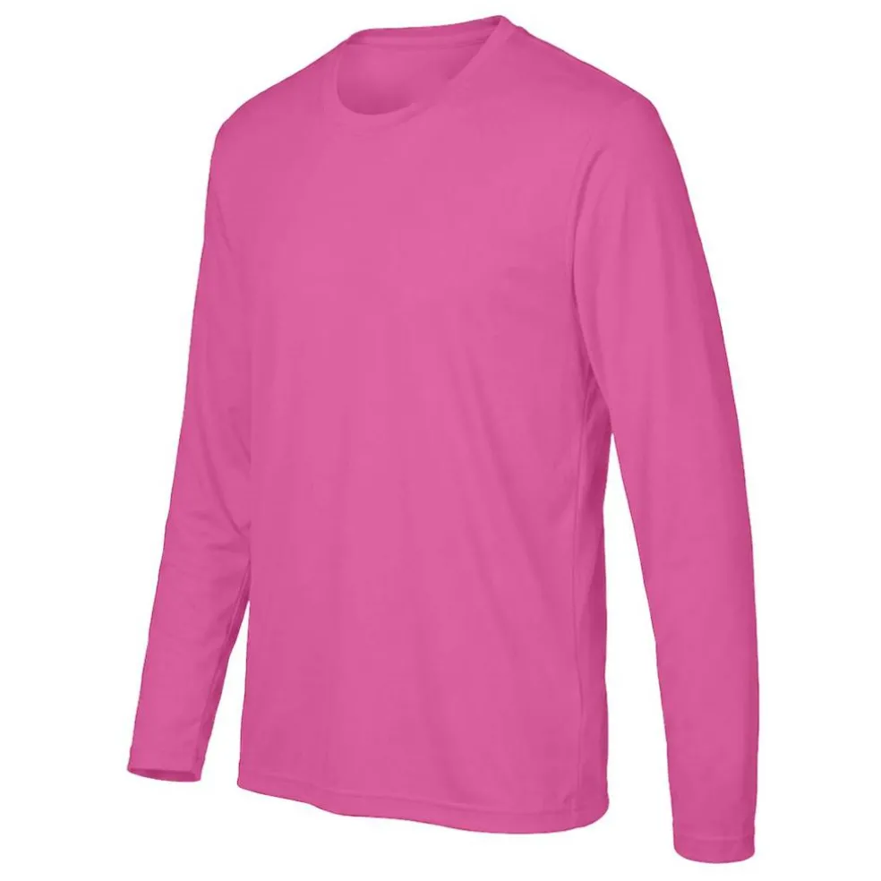Team 365 Men's Performance Long Sleeve T-Shirt, Blank Tee for DIY Crafts & Custom Printing
