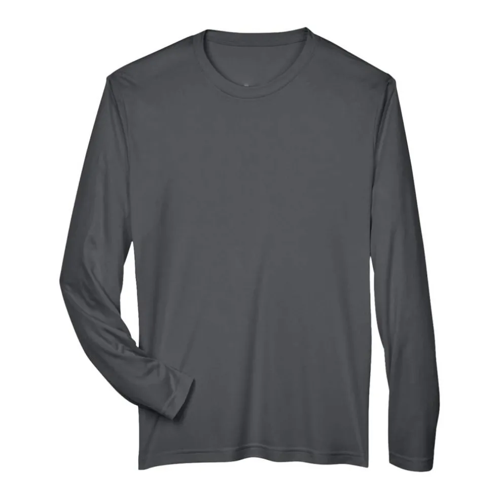 Team 365 Men's Performance Long Sleeve T-Shirt, Blank Tee for DIY Crafts & Custom Printing