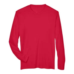 Team 365 Men's Performance Long Sleeve T-Shirt, Blank Tee for DIY Crafts & Custom Printing