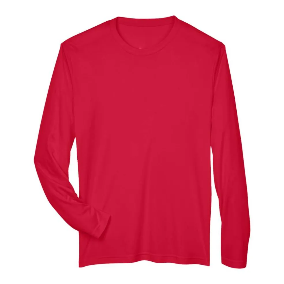 Team 365 Men's Performance Long Sleeve T-Shirt, Blank Tee for DIY Crafts & Custom Printing