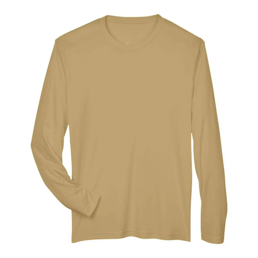 Team 365 Men's Performance Long Sleeve T-Shirt, Blank Tee for DIY Crafts & Custom Printing