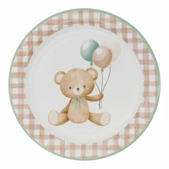 9" Teddy Bear & Gingham Dinner Plates, 10ct. by Celebrate It™