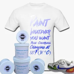 Temperature Activated Body Heat Reactive Color Changing Thermochromic Fabric Paint
