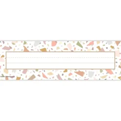 Terrazzo Tones Flat Name Plates