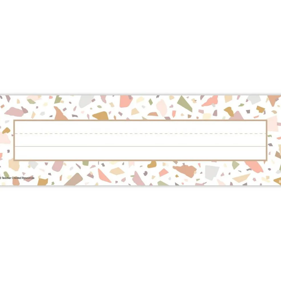 Terrazzo Tones Flat Name Plates