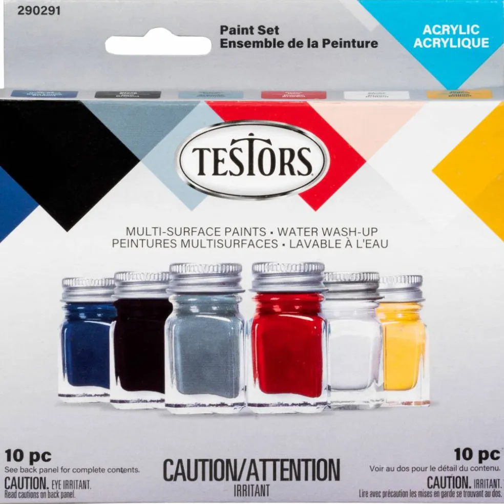 Testors® 10-Piece Acrylic Paint Set
