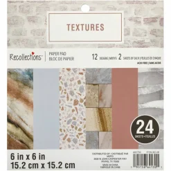 Textures Paper Pad by Recollectionsâ„¢, 6" x 6"