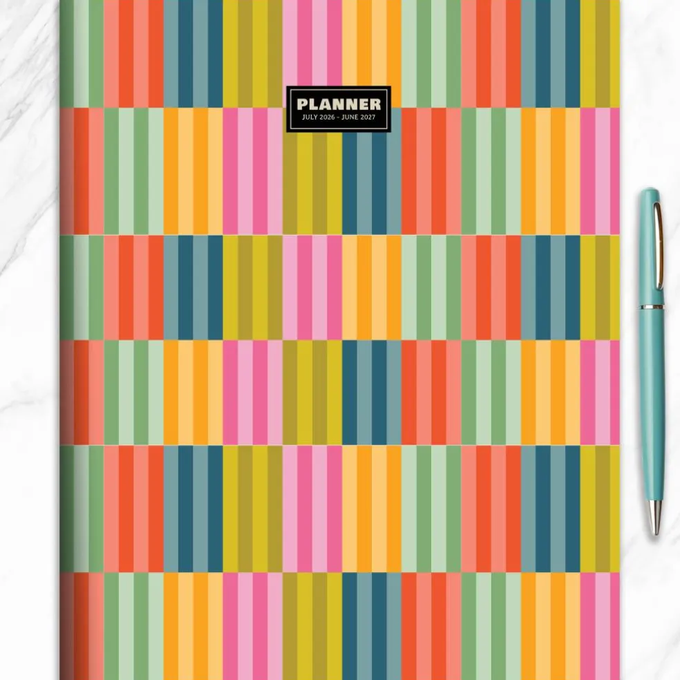 TF Publishing 2026-27 Blocked Colors Monthly Planner