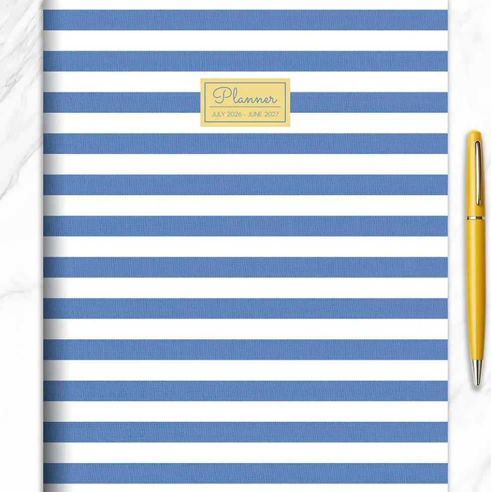 TF Publishing Large 2026-27 Linen Lines Monthly Planner