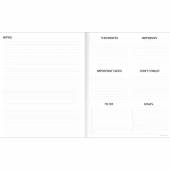 TF Publishing Large 2026-27 Linen Lines Monthly Planner