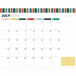TF Publishing Large 2026-27 Long Weekend Desk Pad Monthly Blotter Calendar