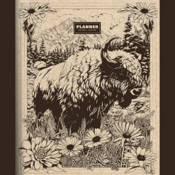 TF Publishing Large 2026-27 Wild Bison Monthly Planner