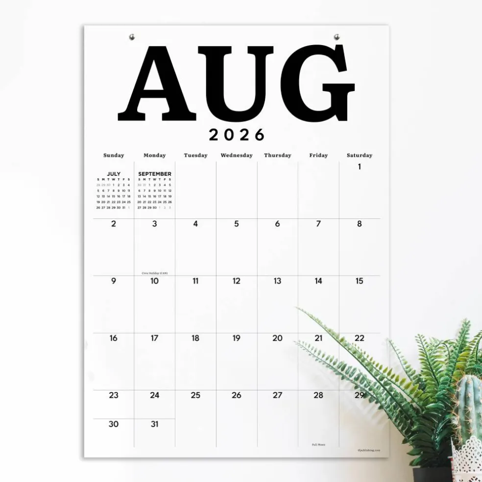 TF Publishing Medium 2026-27 Art Poster Wall Calendar