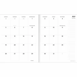 TF Publishing Medium 2026-27 Kraft Dot Monthly Planner