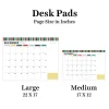 TF Publishing Medium 2026-27 Long Weekend Desk Pad Monthly Blotter Calendar