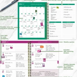 TF Publishing Medium 2026-27 Spicy Cat Weekly Monthly Planner