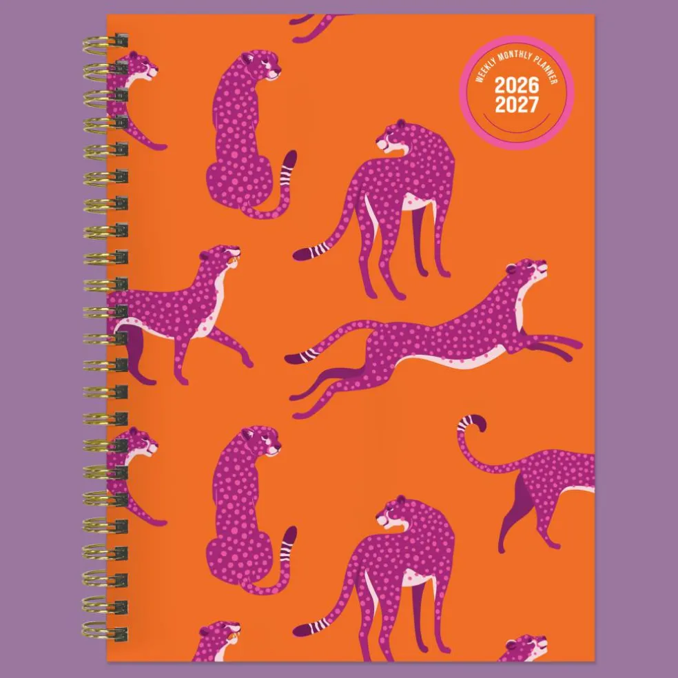 TF Publishing Medium 2026-27 Spicy Cat Weekly Monthly Planner