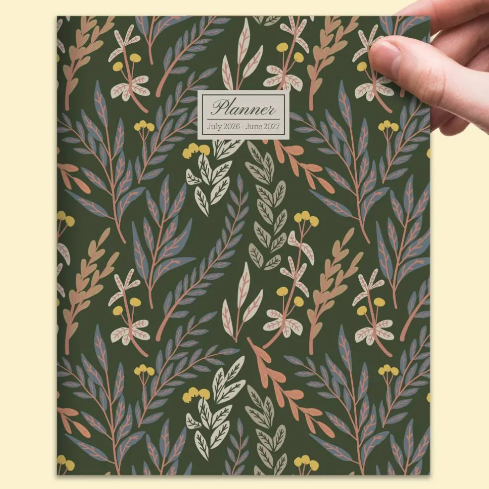 TF Publishing Medium 2026-27 Trailing Blooms Monthly Planner