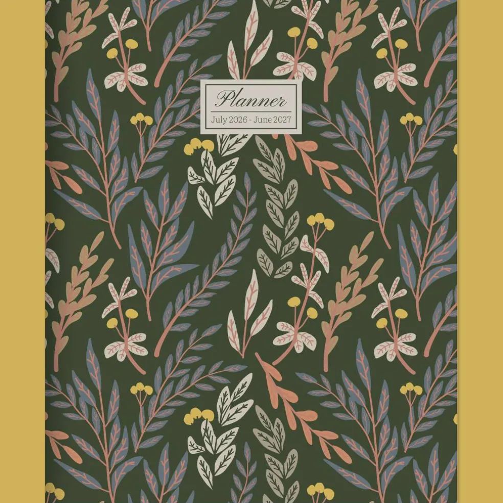 TF Publishing Medium 2026-27 Trailing Blooms Monthly Planner