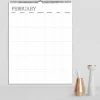 TF Publishing Undated Dry Erase Large Wired Hanging Vertical Wall Calendar