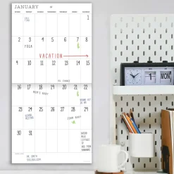 TF Publishing Undated 12" x 12" Dry Erase Vertical Wall Calendar