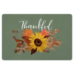 Thankful Fall Sunflower Floor Mat