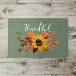 Thankful Fall Sunflower Floor Mat