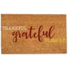 Thankful Grateful Blessed Doormat