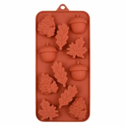 Thanksgiving Acorn & Leaf Silicone Candy Mold by Makery™