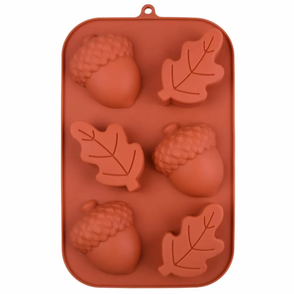 Thanksgiving Acorn & Leaf Silicone Treat Mold by Makery™