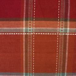 Thanksgiving & Fall Table Decoration Autumn Farmhouse Plaid, Table Runner, 14x72, Orange Plaid