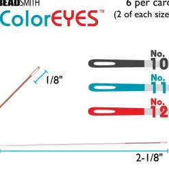 The Beadsmith® ColorEYES™ Beading Needle Set