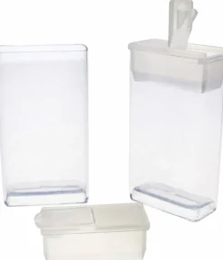 The Beadsmith TUBE PLASTIC RECT W/FLIP TOP 7/16 X 1 X 1 7/8-20/BG