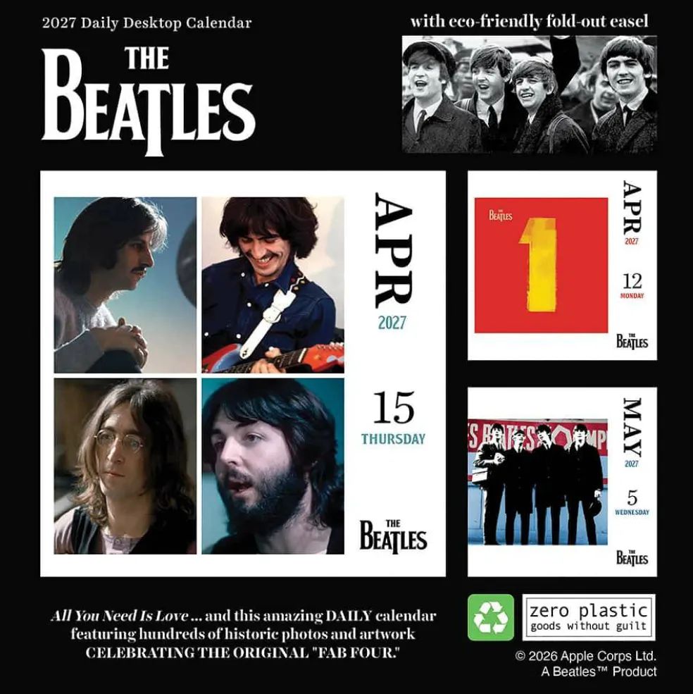 2027 The Beatles Daily Desktop Calendar
