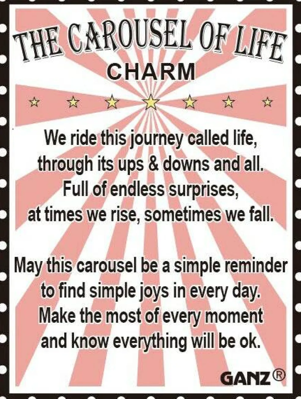 The Carousel of Life Charm