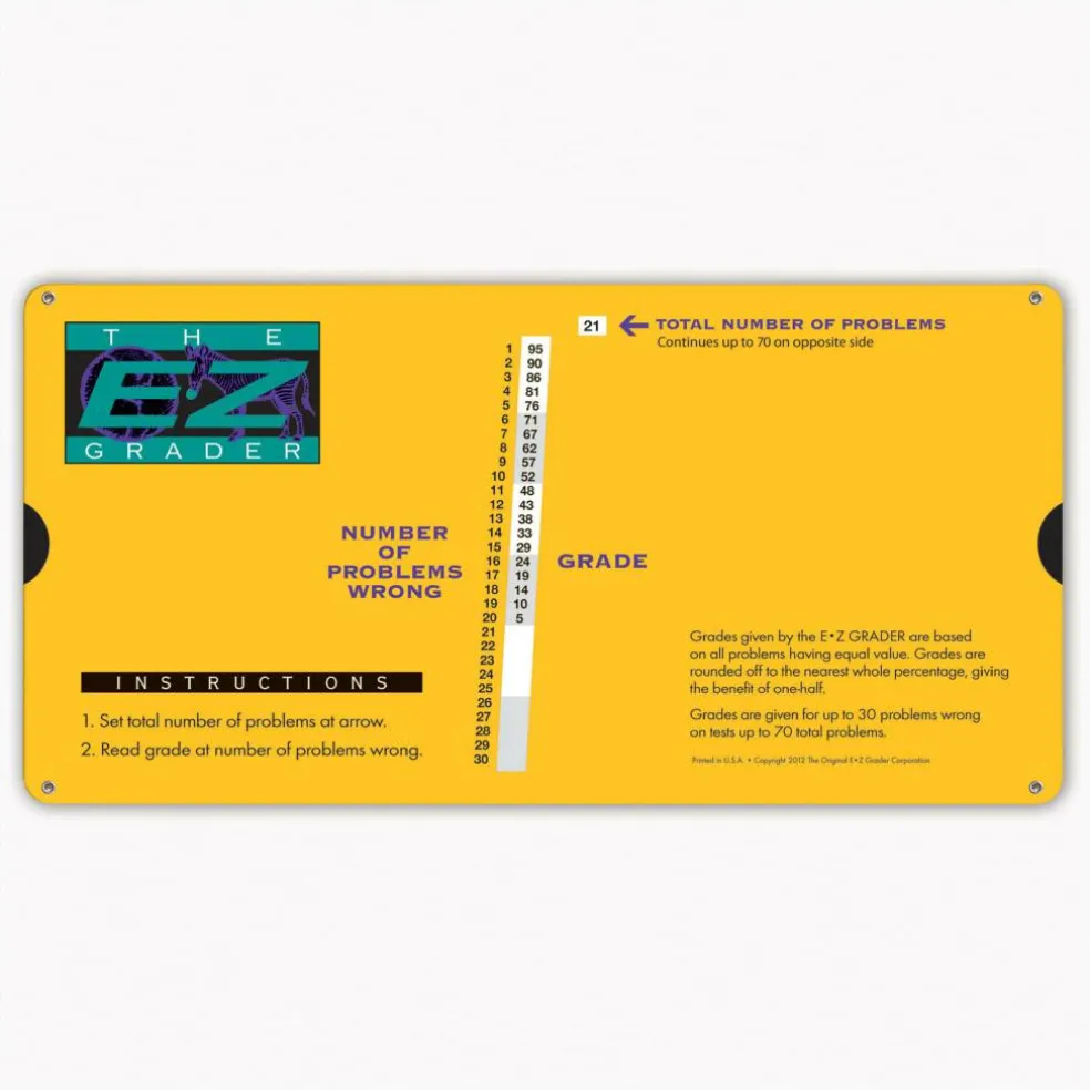The Original E-Z Grader Large Print