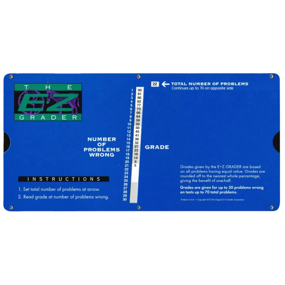 The Original E-Z Grader Large Print