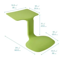 The Surf Portable Lap Desk, Kids Floor Desk, One-Piece Writing Table, Flexible Seating, 10-Pack