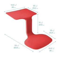 The Surf Portable Lap Desk, Kids Floor Desk, One-Piece Writing Table, Flexible Seating, 10-Pack