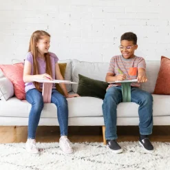 The Surf Portable Lap Desk, Kids Floor Desk, One-Piece Writing Table, Flexible Seating, 10-Pack