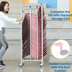 The Surf Portable Lap Desk, Kids Floor Desk, One-Piece Writing Table, Flexible Seating, 10-Pack