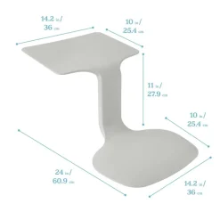 The Surf Portable Lap Desk, Kids Floor Desk, One-Piece Writing Table, Flexible Seating, 10-Pack
