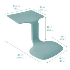 The Surf Portable Lap Desk, Kids Floor Desk, One-Piece Writing Table, Flexible Seating, 10-Pack