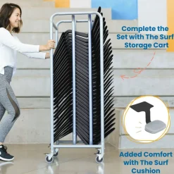 The Surf Portable Lap Desk, Kids Floor Desk, One-Piece Writing Table, Flexible Seating, 10-Pack