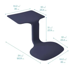 The Surf Portable Lap Desk, Kids Floor Desk, One-Piece Writing Table, Flexible Seating, 10-Pack